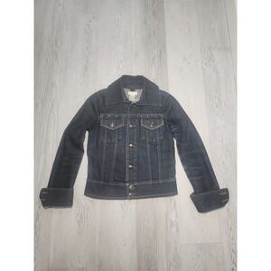 Diesel Vintage Women's Jean Trucker Jacket Small Dark Blue